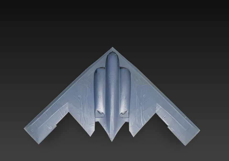 Northrop B-2 Spirit Low Poly Low-poly 3D model_7