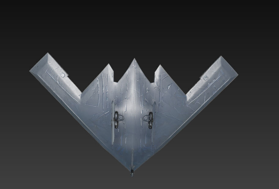 Northrop B-2 Spirit Low Poly Low-poly 3D model_6