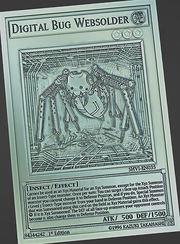 Digital Bug Websolder - yu-gi-oh Free 3D print model