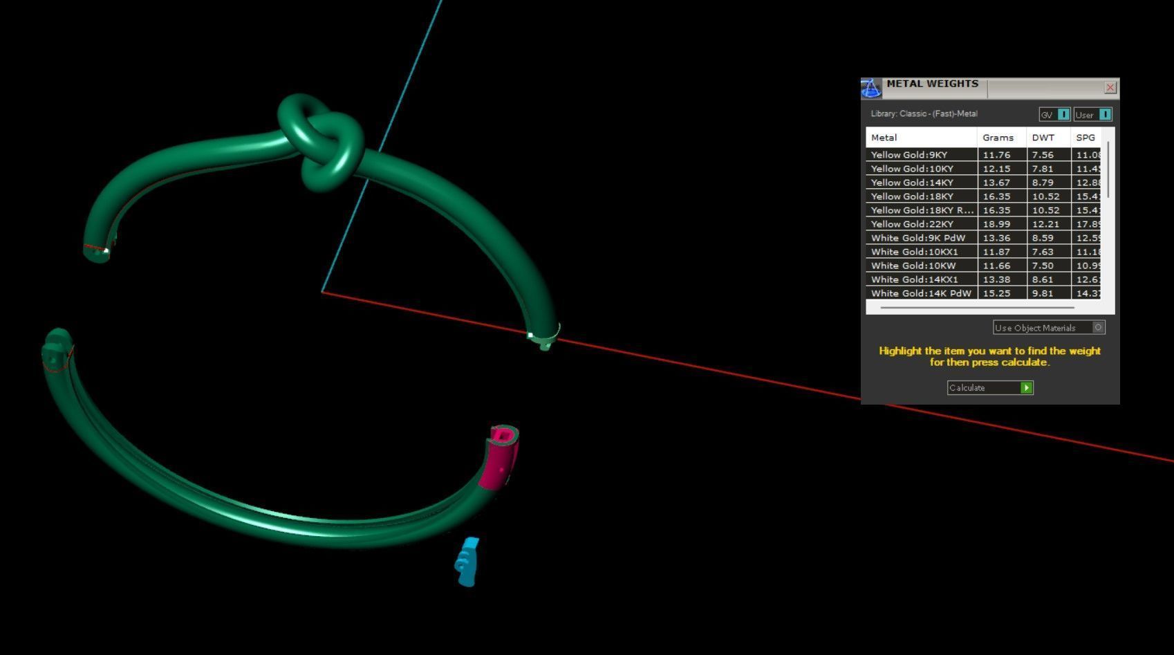 thread knot regular bracelets 3D print model_5