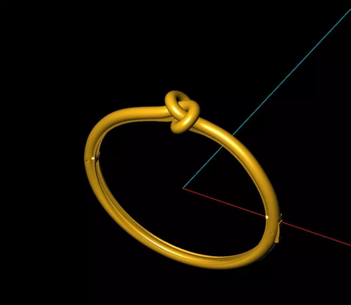 thread knot regular bracelets 3D print model_0