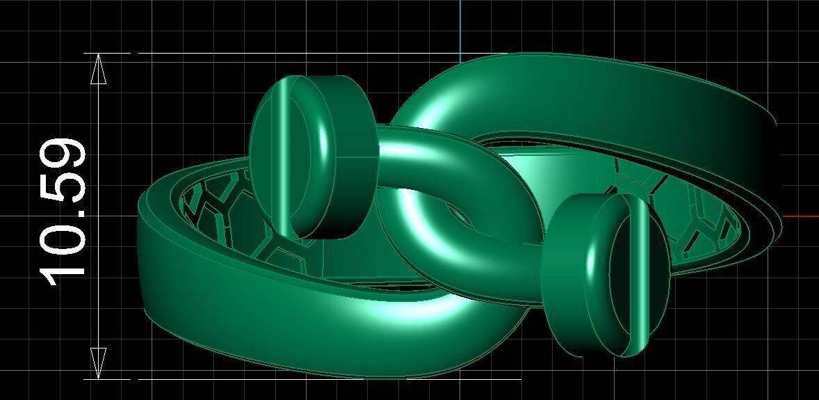 Twisted Nails Ring 3D print model_5