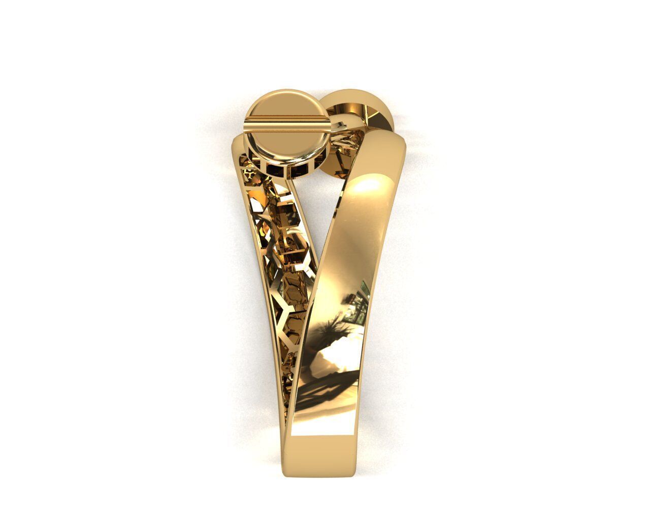 Twisted Nails Ring 3D print model_3