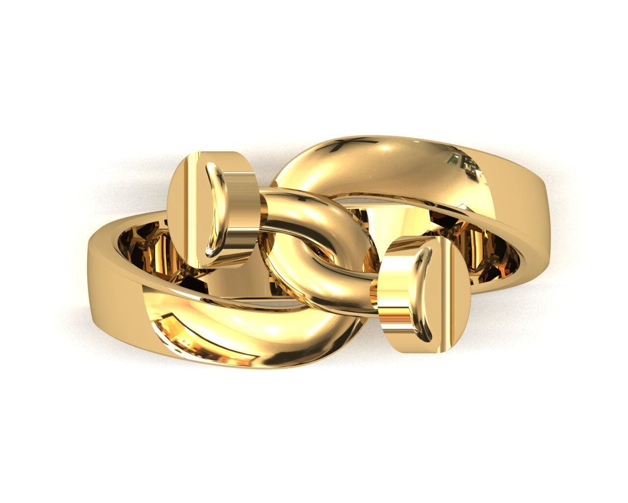 Twisted Nails Ring 3D print model_1
