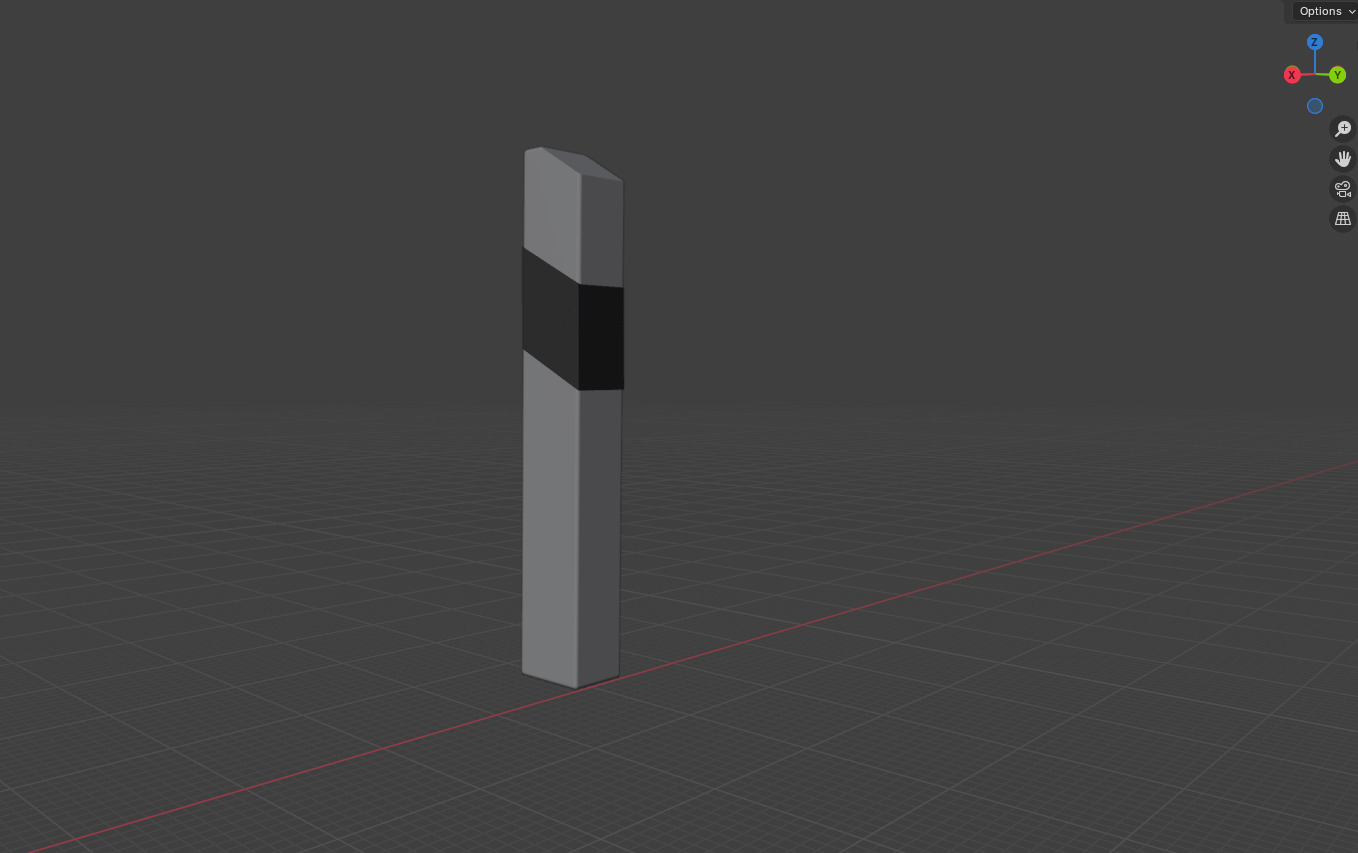 Road Reflector 3D model_3