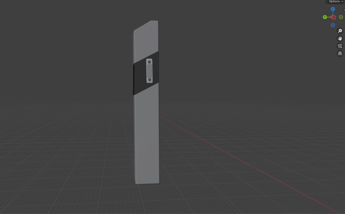 Road Reflector 3D model_1