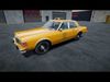 80s Yellow Taxi unity asset Low-poly 3D model_1