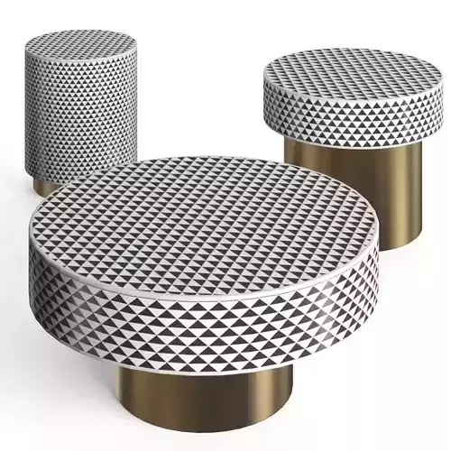 Coffee table BONE INLAY