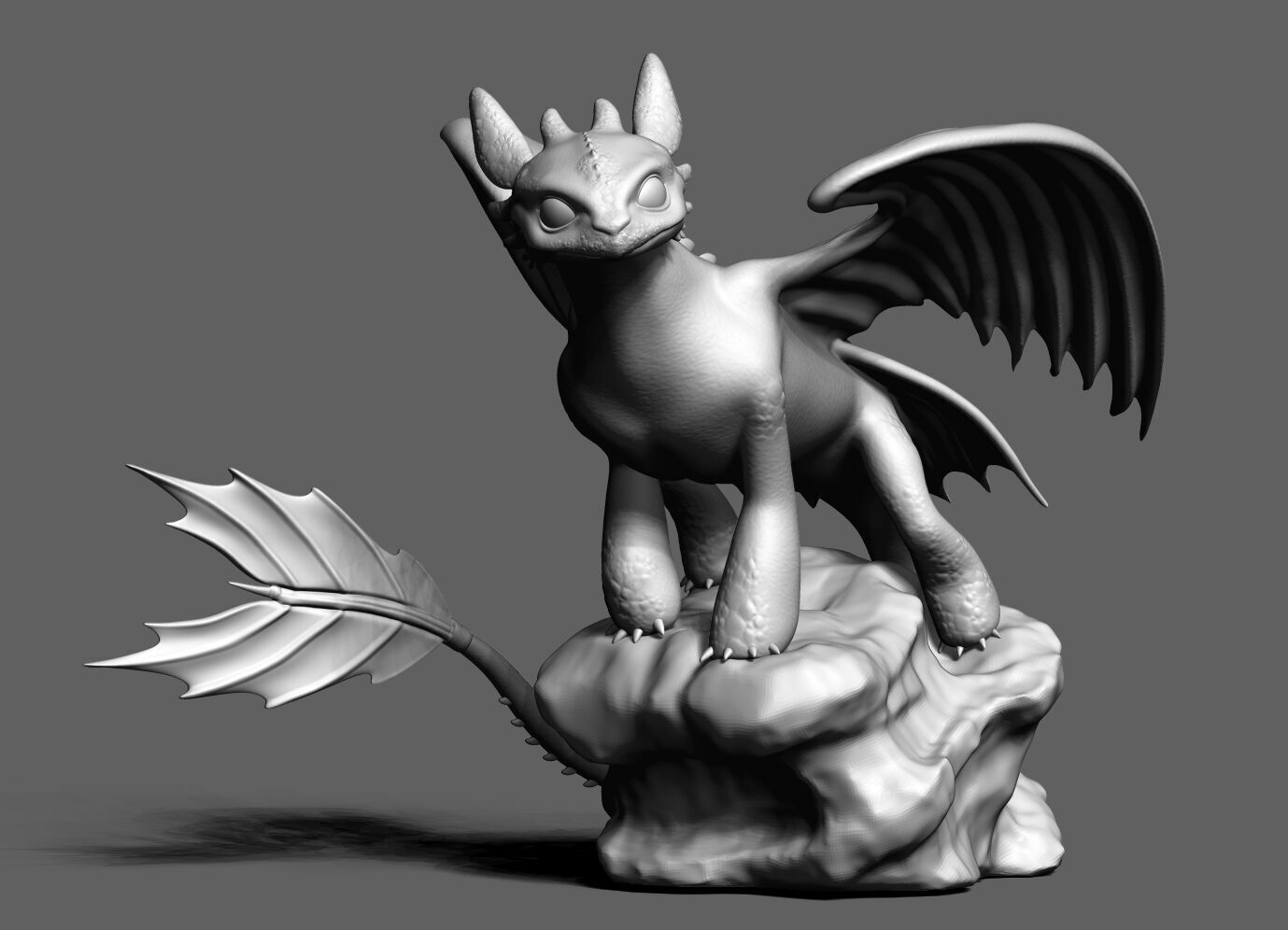 Toothless Night Fury 3D print model_8