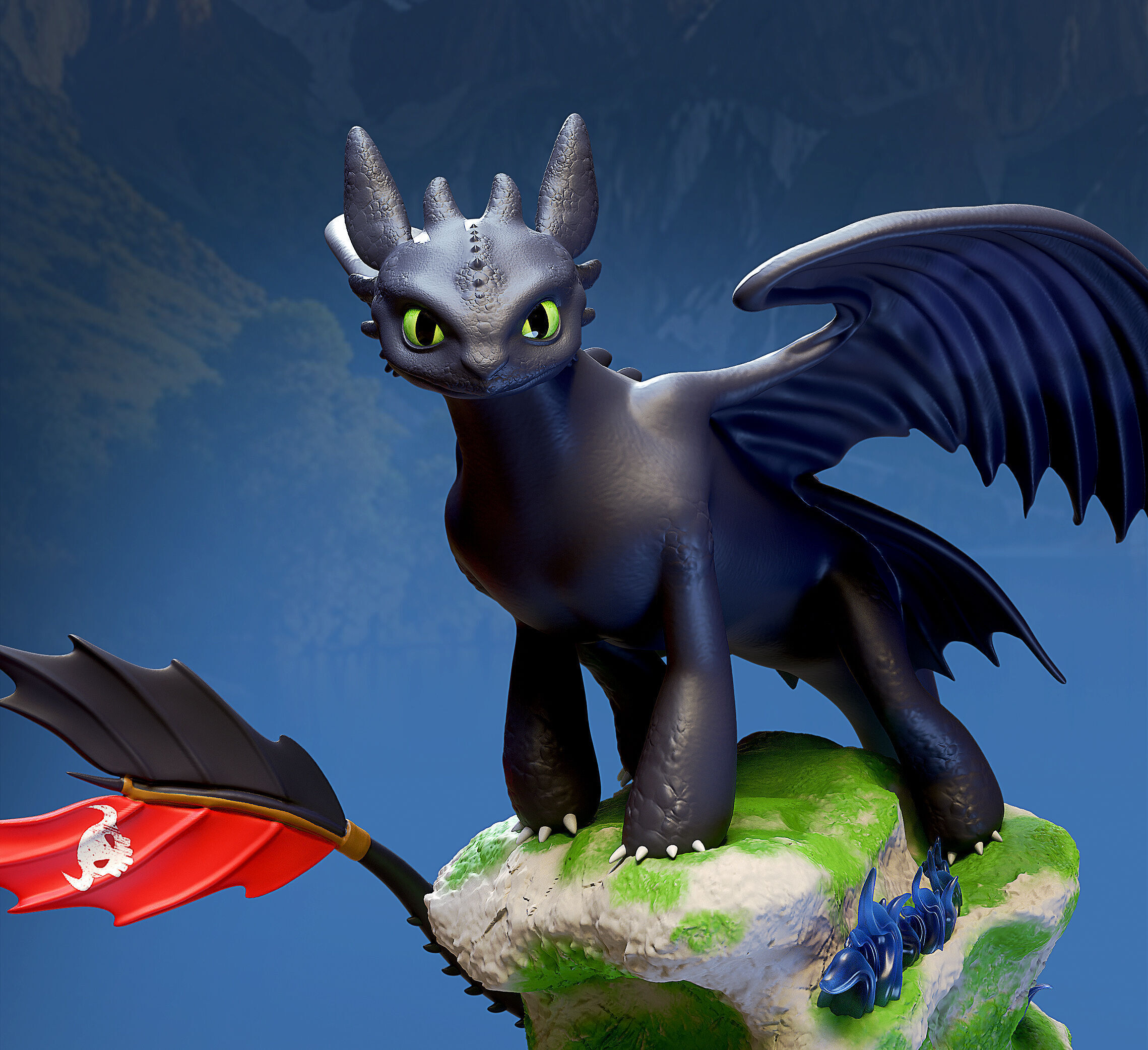 Toothless Night Fury 3D print model_5