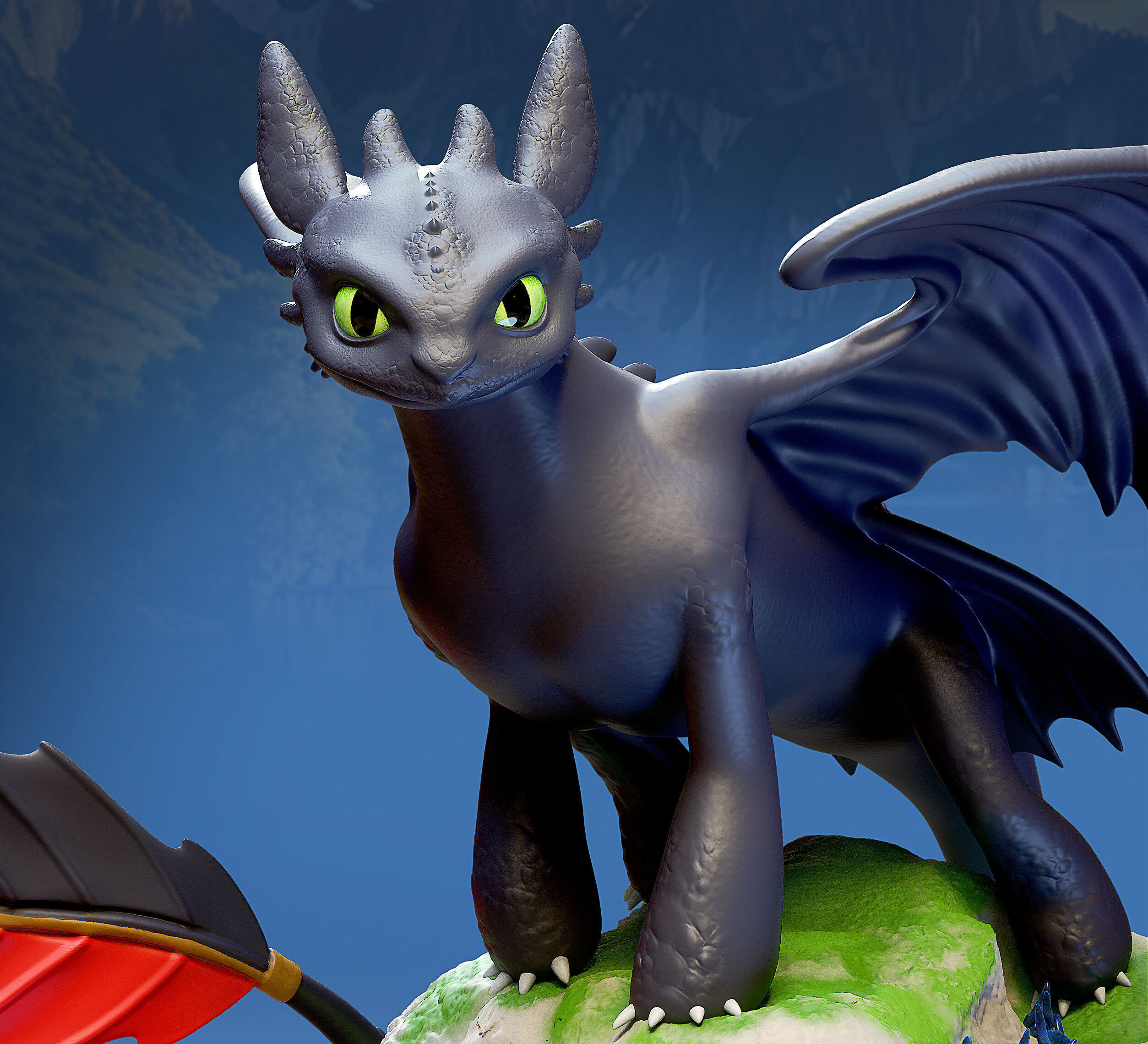 Toothless Night Fury 3D print model_6