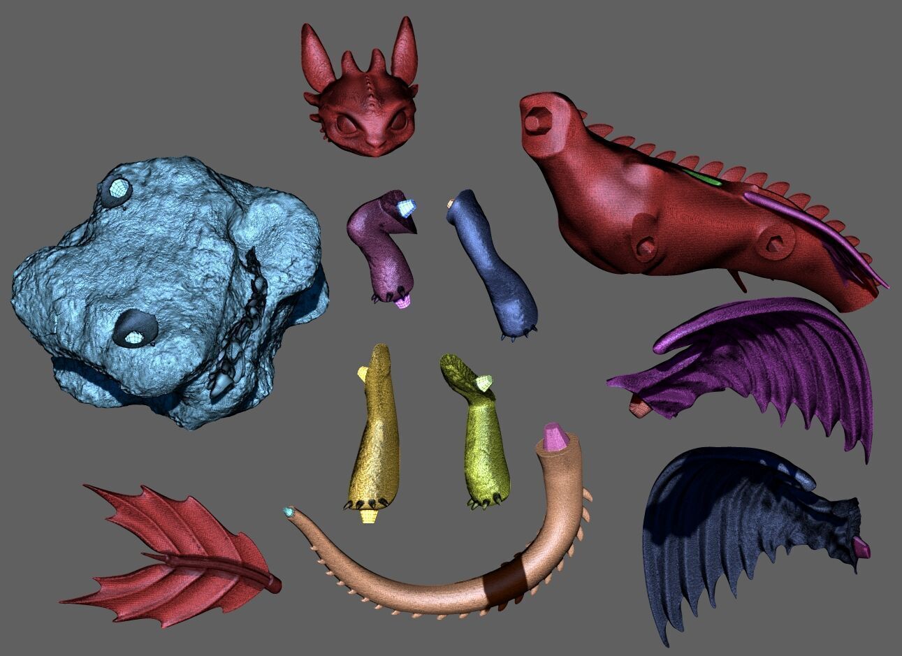 Toothless Night Fury 3D print model_9