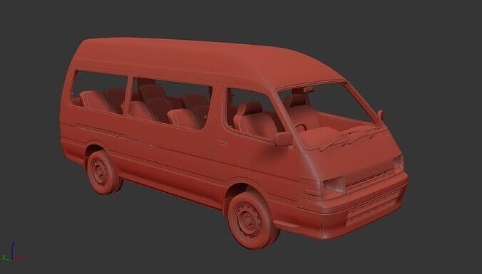 Toyota Hiace Mk4 H100 Commuter 1992 3D print model