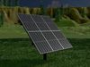 Agricultural photovoltaic solar-power-system with animation 4m Low-poly 3D model_1