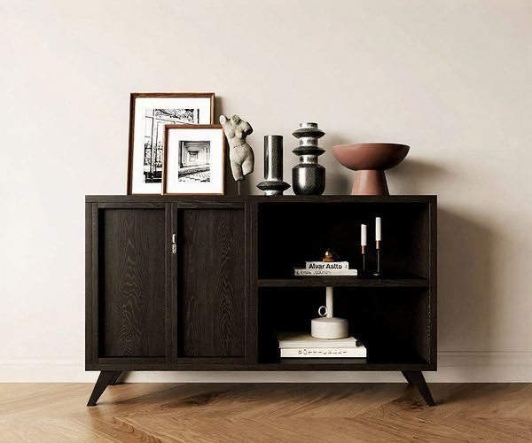 WABI SABI STYLE 3D  CABINETS 0123 3D model