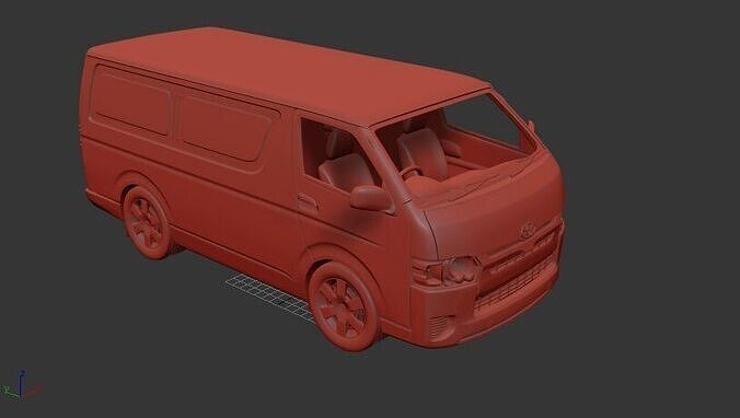 Toyota Hiace Mk5f H200 LWB PanelVan 2013 3D print model