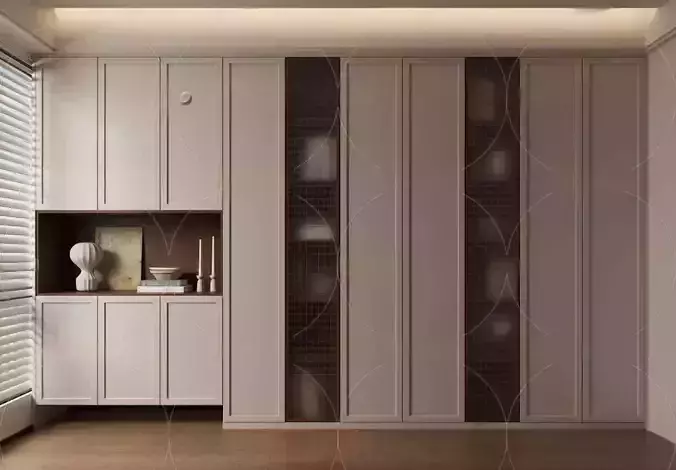 WABI SABI STYLE 3D CABINETS 0126