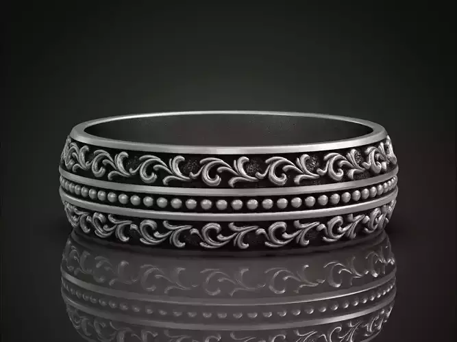 Baroque ring vintage pattern