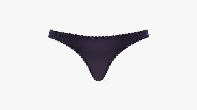 Daily Brazilian Panties Low-poly 3D model