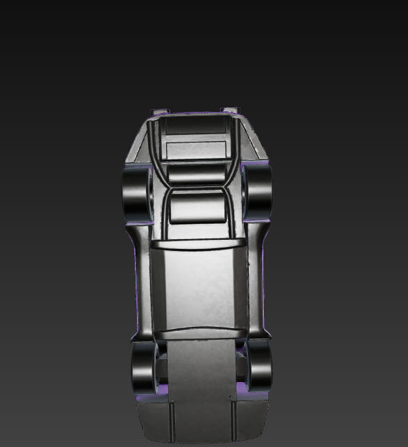 Porsche 911 low poly Low-poly 3D model_4