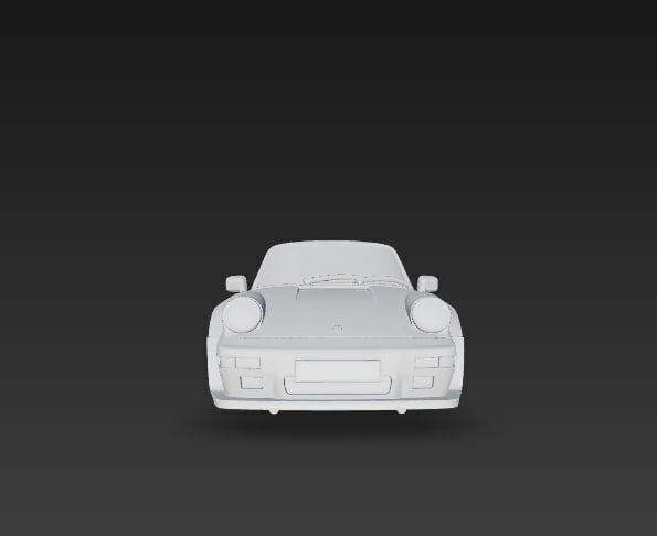 Porsche 911 low poly Low-poly 3D model_6
