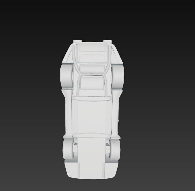 Porsche 911 low poly Low-poly 3D model_11