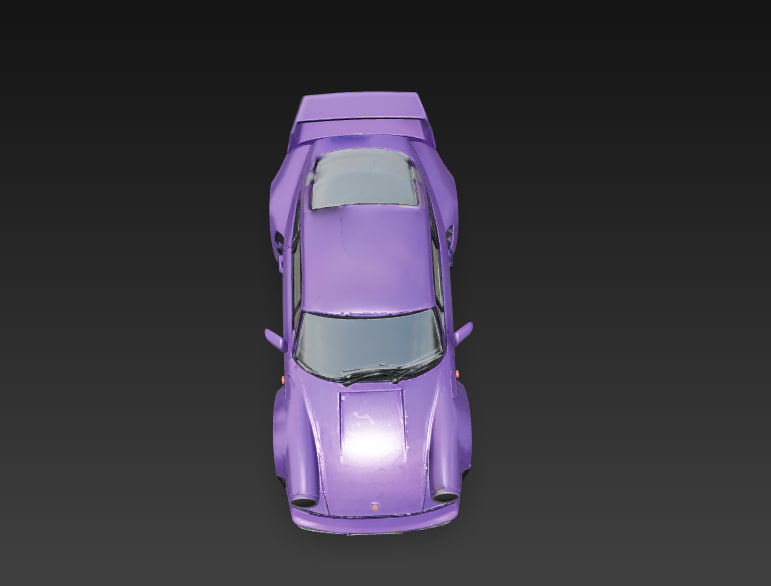 Porsche 911 low poly Low-poly 3D model_5