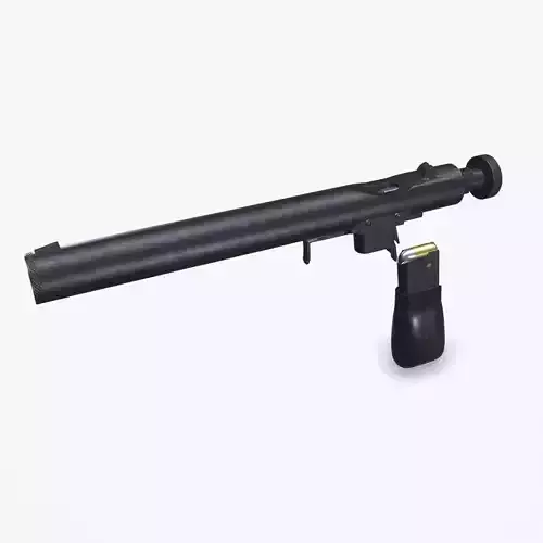 Welrod MK 2 Bolt Action Pistol Low-poly PBR