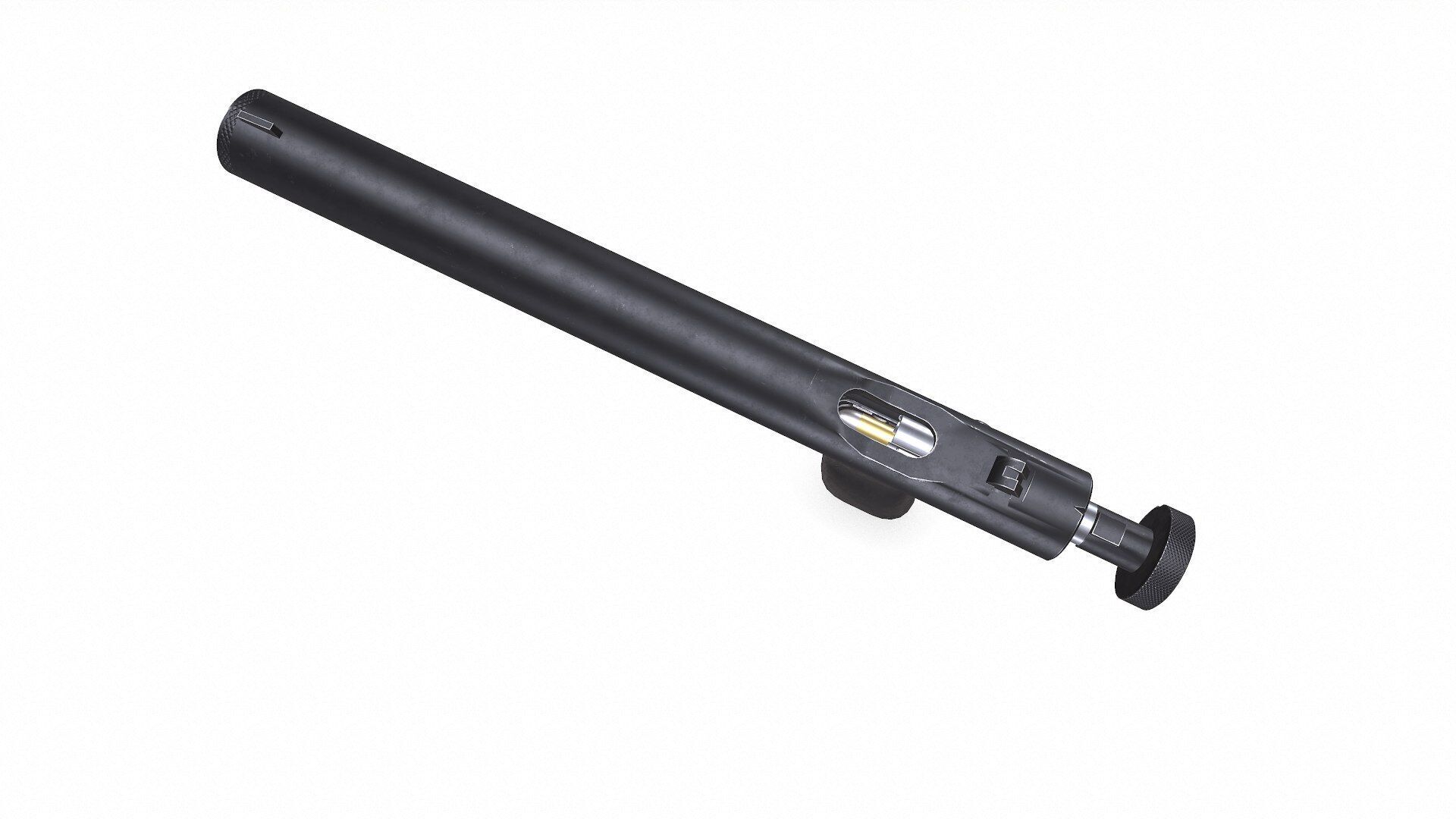 Welrod MK 2 Bolt Action Pistol Low-poly PBR Low-poly 3D model_5