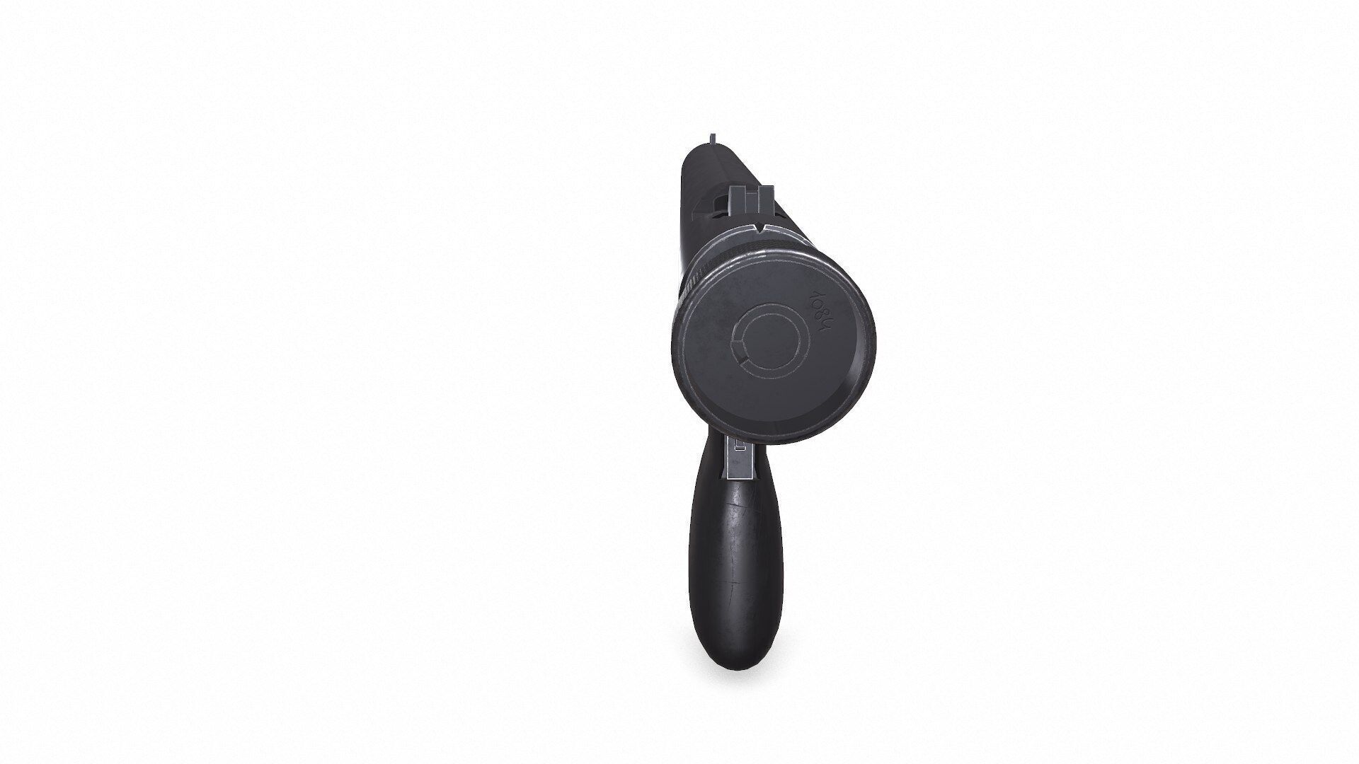 Welrod MK 2 Bolt Action Pistol Low-poly PBR Low-poly 3D model_7