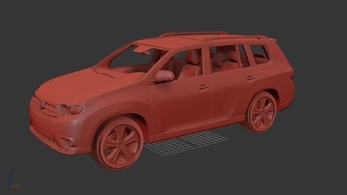 Toyota Highlander 2011 3D print model