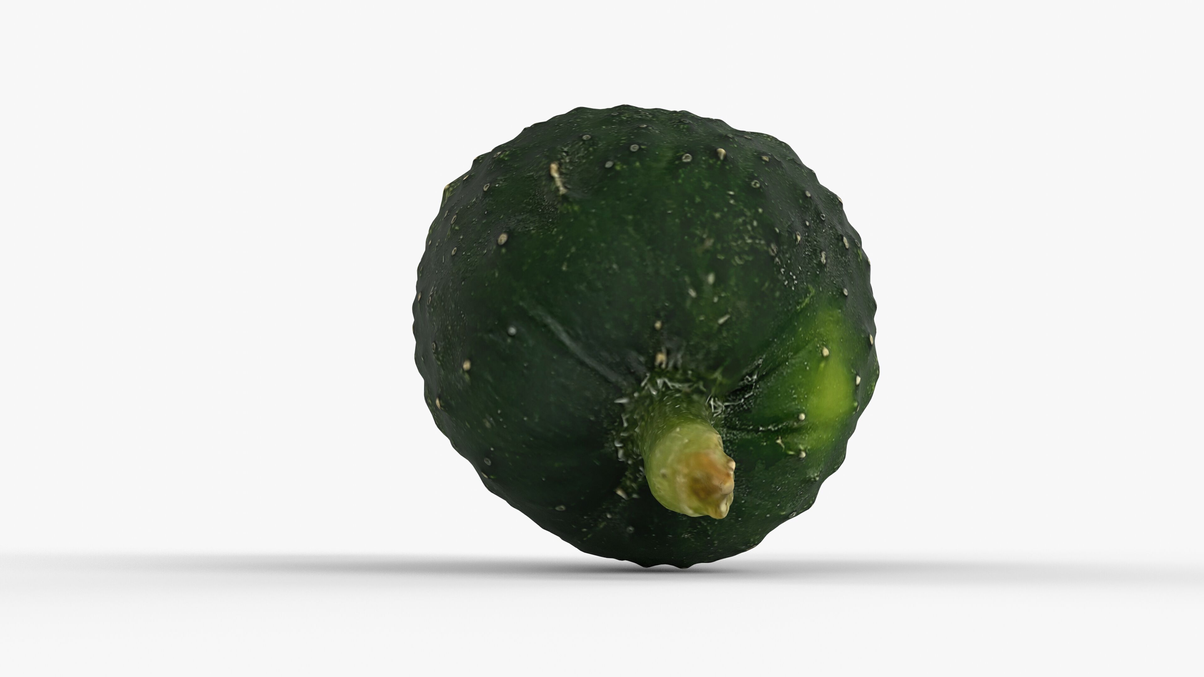 Photorealistic 3D scan of cucumber - Fresh Whole Vegetable Low-poly 3D model_5