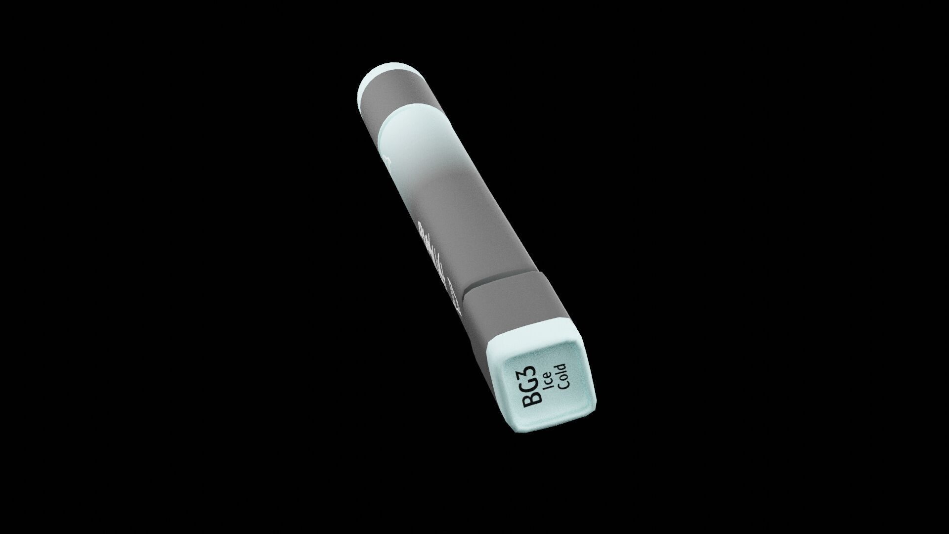 Painting Ice Cold Marker Low-poly 3D model_2