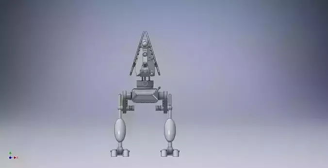 robot mecha weapon hd 3D model