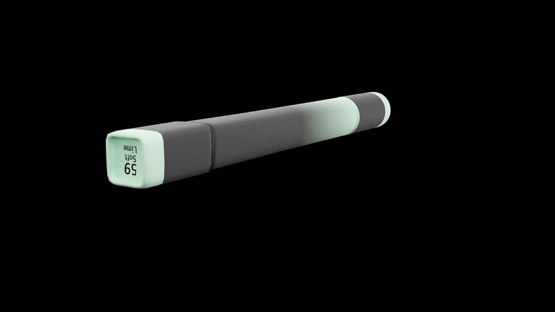 Painting Lime Marker Low-poly 3D model_7