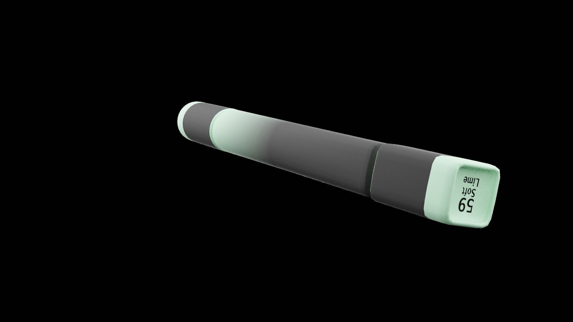 Painting Lime Marker Low-poly 3D model_6