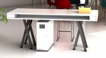 Office table Free 3D model_0