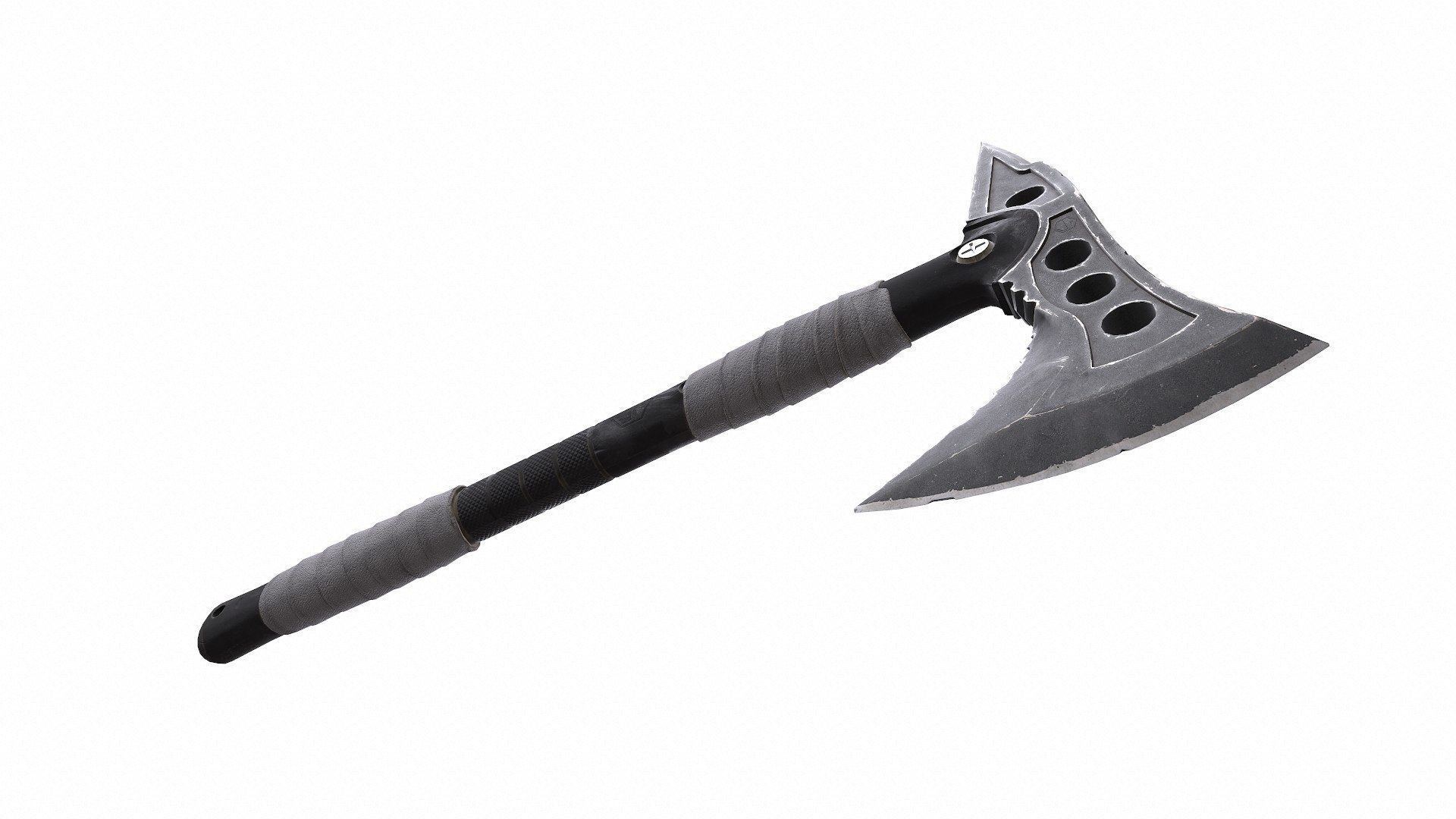 Military Tactical Axe Low-poly PBR Low-poly 3D model_14