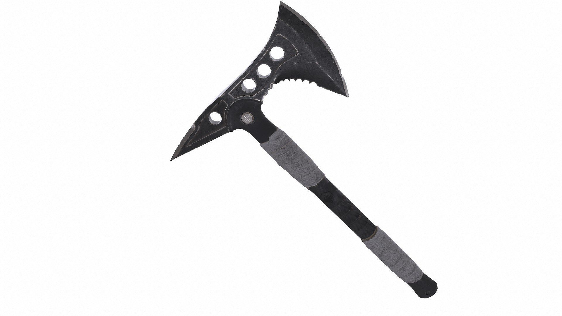 Military Tactical Axe Low-poly PBR Low-poly 3D model_6