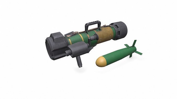 FGM 172 SRAW Anti tank Rocket Launcher Low-poly PBR Low-poly 3D model