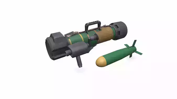 FGM 172 SRAW Anti tank Rocket Launcher Low-poly PBR Low-poly 3D model