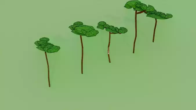 Low Poly Tree-  V3 Low-poly 3D model