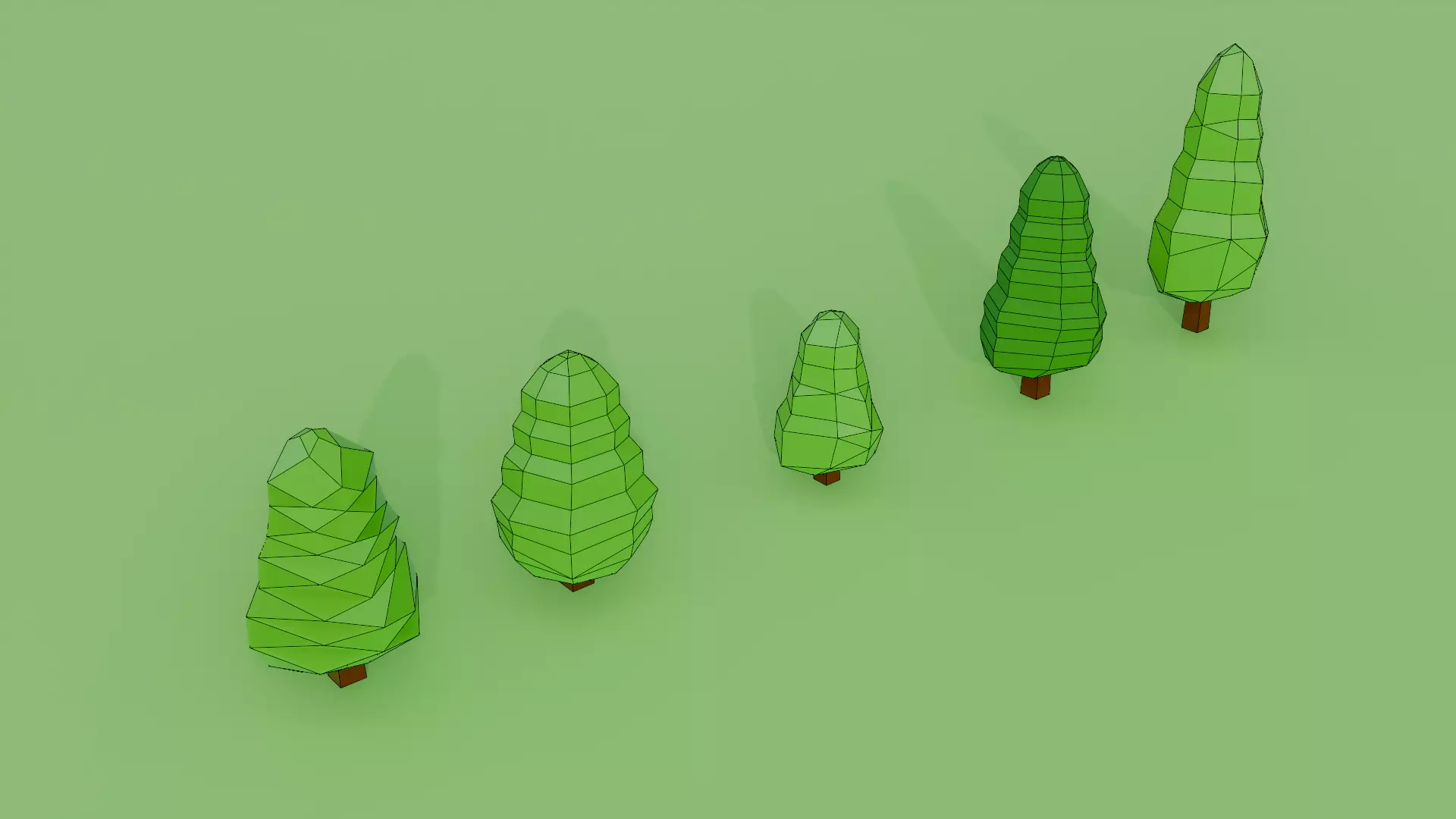 Low Poly Tree-  V4 Low-poly 3D model_0