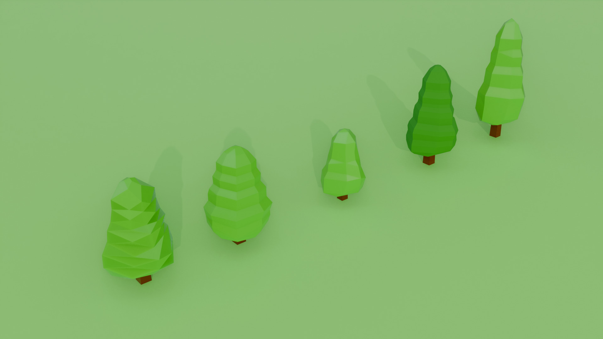 Low Poly Tree-  V4 Low-poly 3D model_1