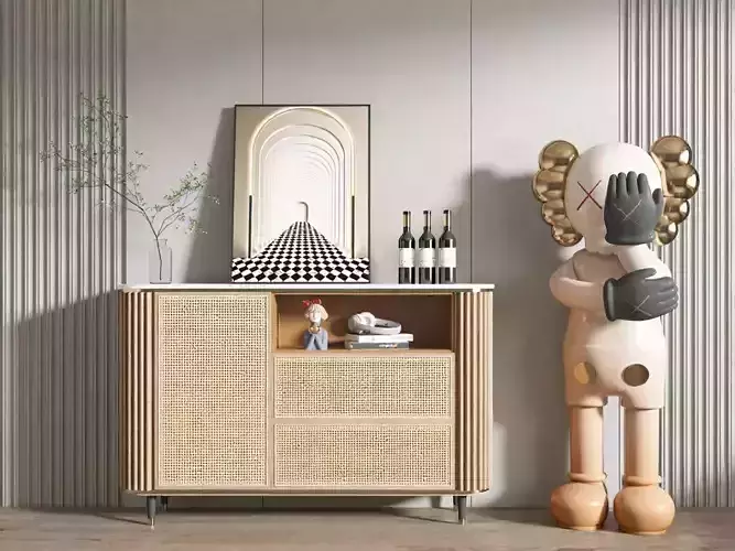 WABI SABI STYLE 3D CABINETS 0084