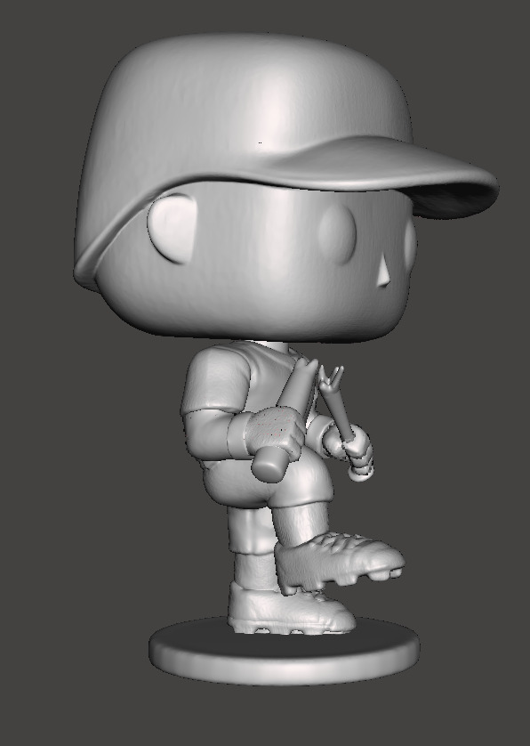 Bo Jackson Bat Break Custom Funko 3D print model_4