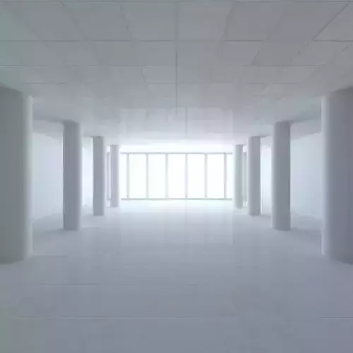 White Studio Room Set 3D model