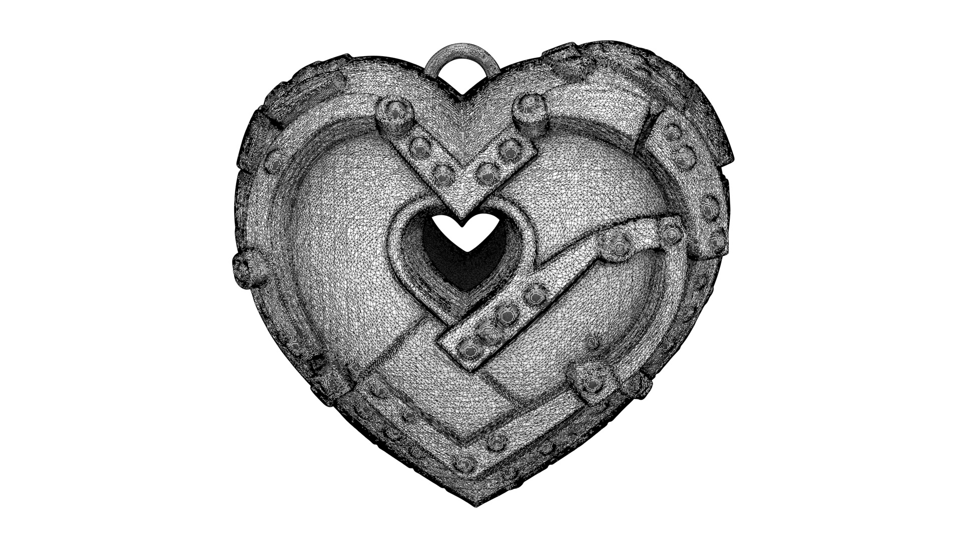 Armored Heart 3D model_7