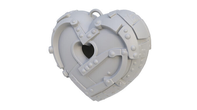 Armored Heart 3D model
