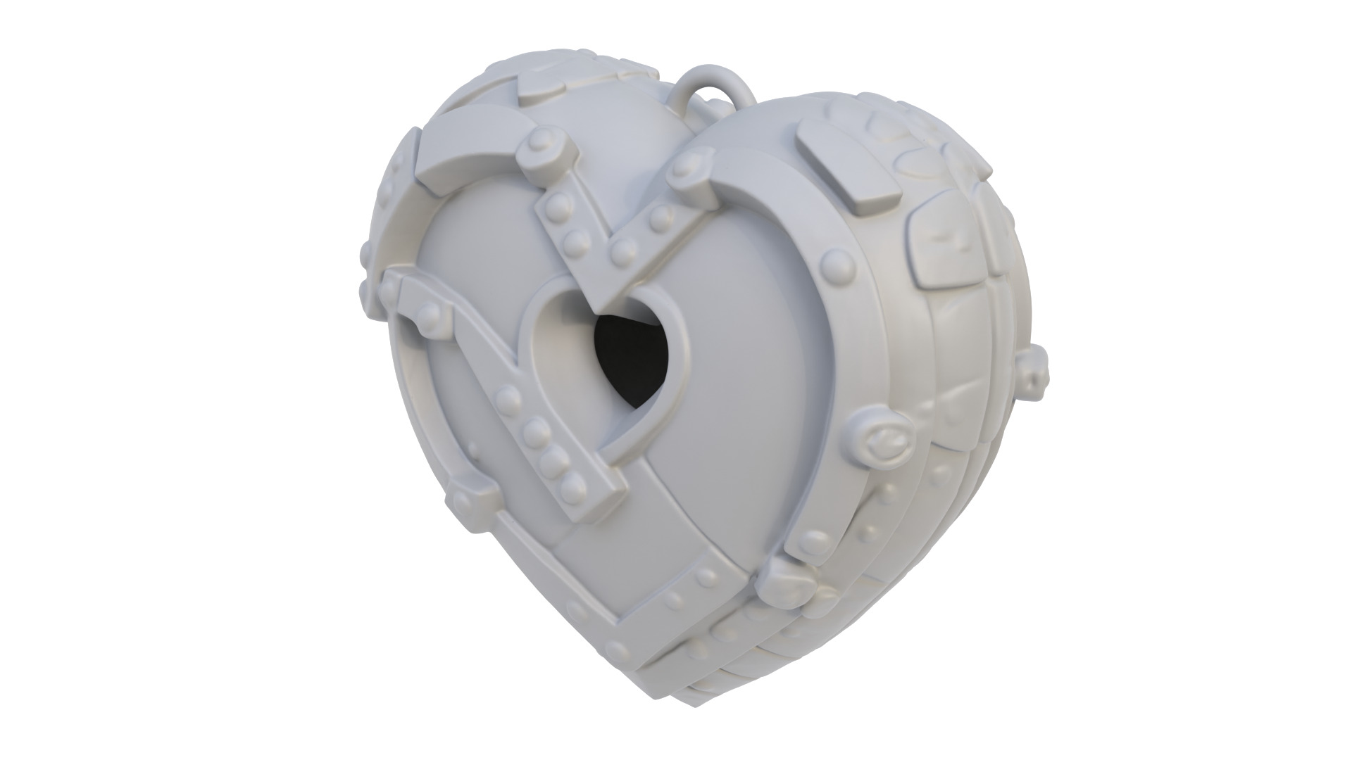 Armored Heart 3D model_6